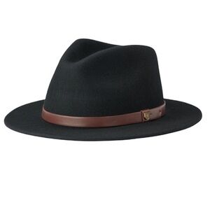 Brixton Black Messer Fedora Sz. L​​​​​​​​​​​​
